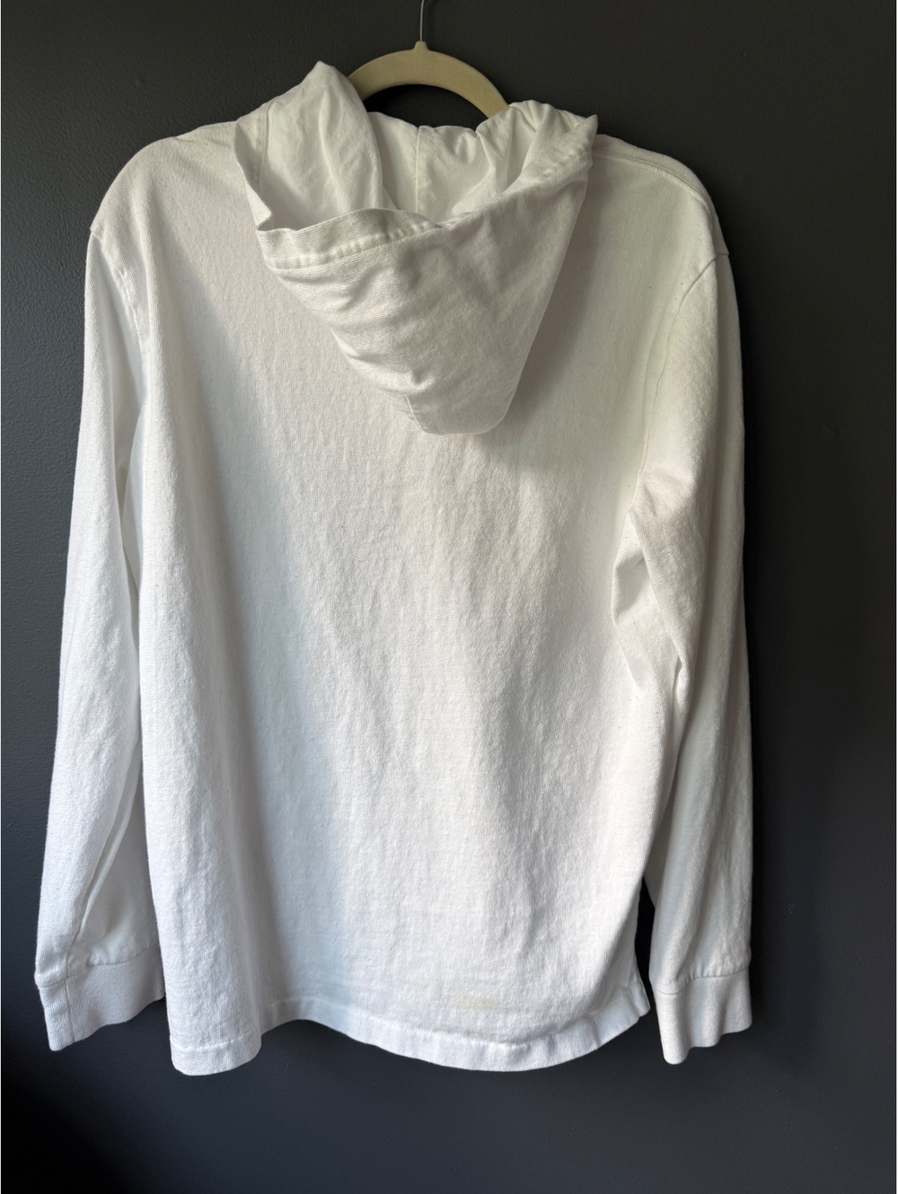 Polo Ralph Lauren White Hoodie with Embroidered Bear Logo, Size M - Picture 2 of 9